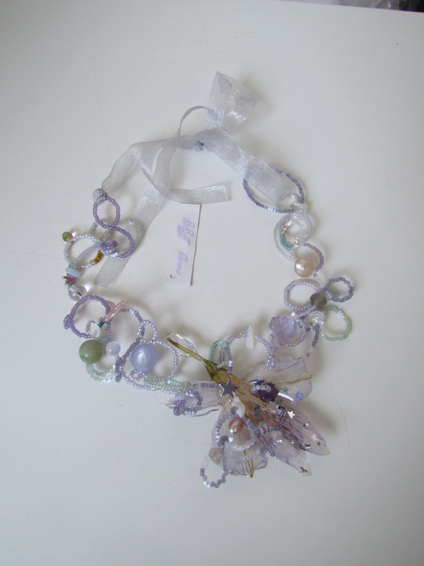 Daffodil lily * light purple complex beads