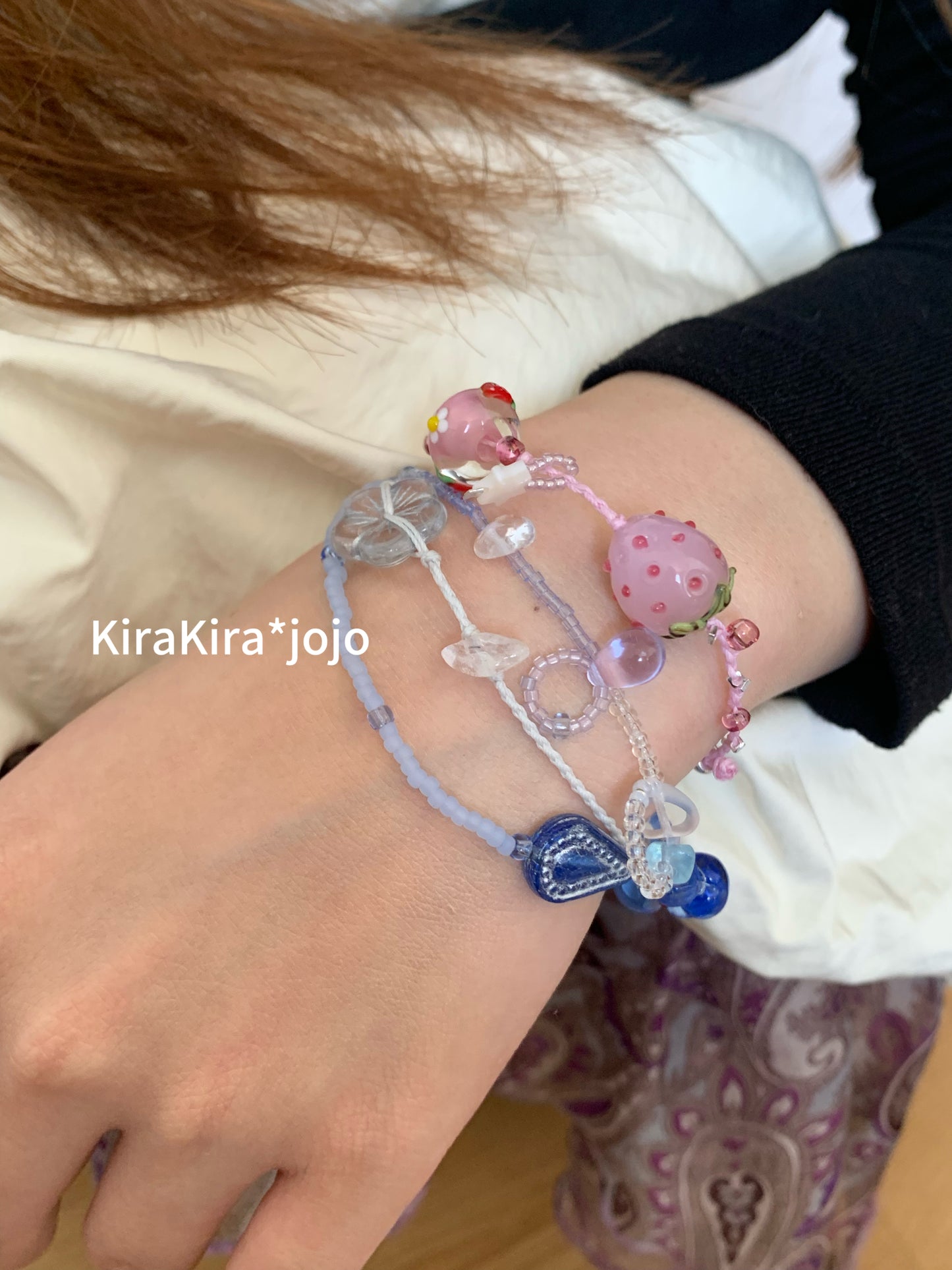 Glazed strawberry hand rope*