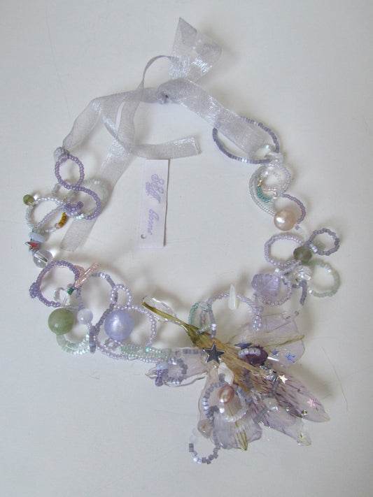 Daffodil lily * light purple complex beads